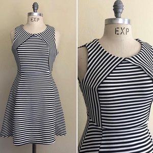 Striped skater dress